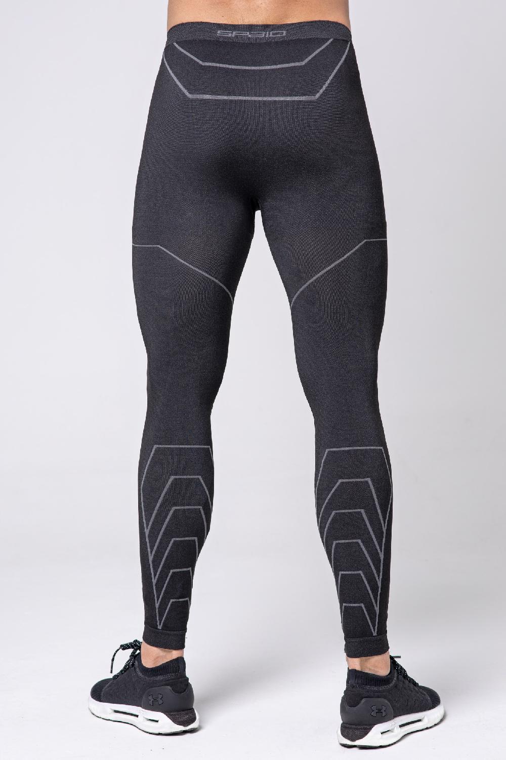 Spaio LEGGINGS DA UOMO RAPID BLACK/GREY Qualità