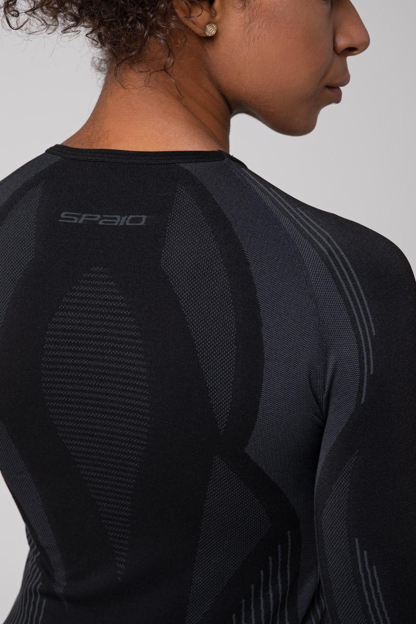 Spaio SPAIO MAGLIA M/L TERMOATTIVA POWERFUL NERO/GRIGIO Soddisfazione Garantita