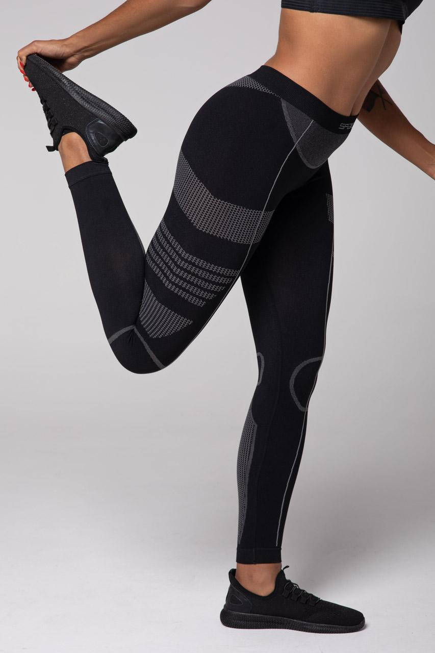 Spaio SPAIO LEGGINS TERMOATTIVI "THERMO-EVO" DONNA NERO/GRIGIO Hotsell