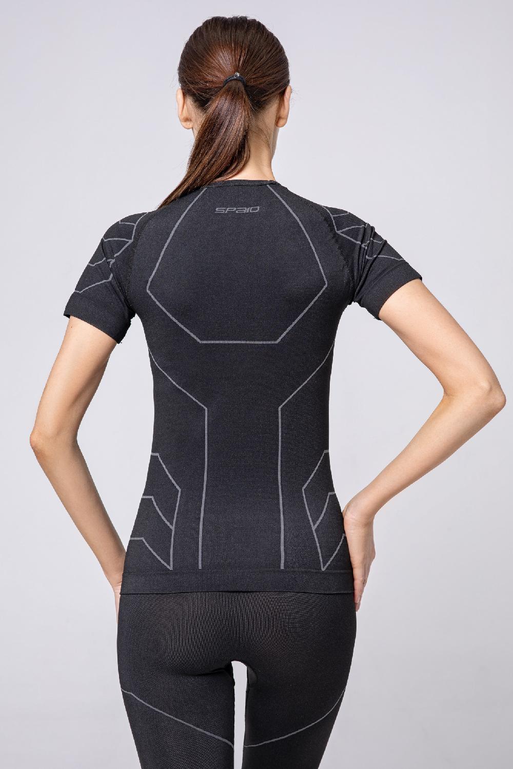 Spaio SPAIO M/C MAGLIA RAPID DONNA NERO/GRIGIO Qualità