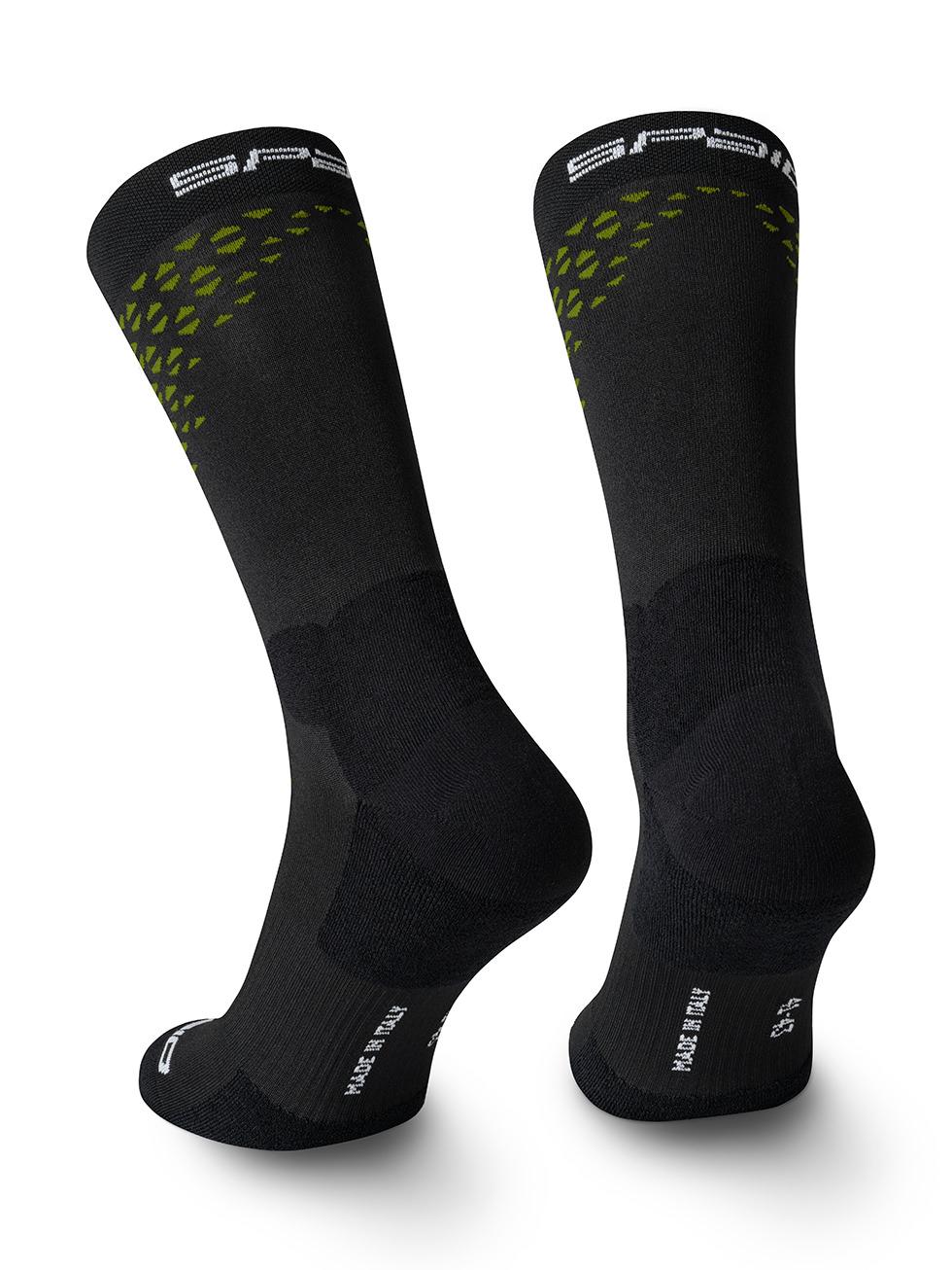 Spaio SPAIO CALZINI DA TREKKING TREKKING SOCKS FIERCE BLACK/GREEN Saldi Di Fabbrica