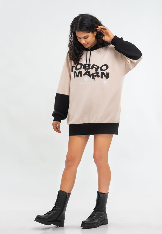Tom Barron Felpa con cappuccio oversize Signature Nuovo