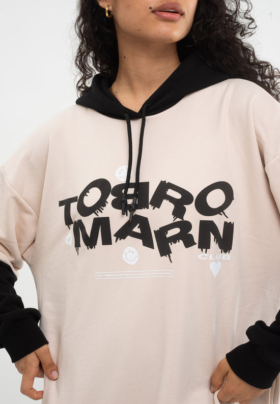 Tom Barron Felpa con cappuccio oversize Signature Nuovo