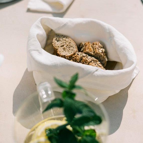 Uashmama Uashmama Linen Bread Bag | Organic Kitchenware – Uashmama UK Qualità
