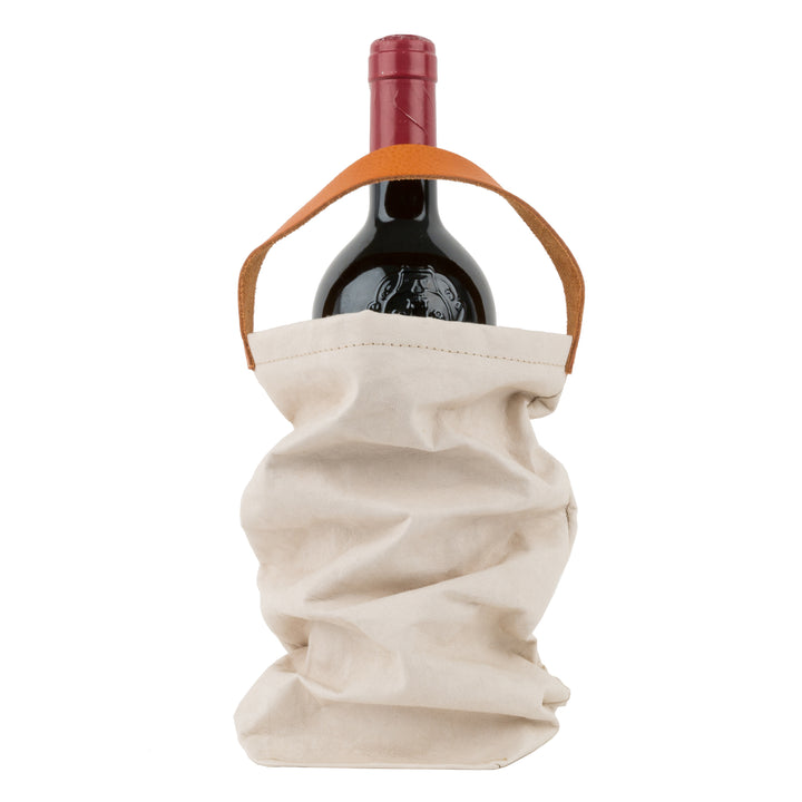 Uashmama Uashmama Reusable Wine Tote Bag | Leather Handle | 1-Bottle – Uashmama UK Italia