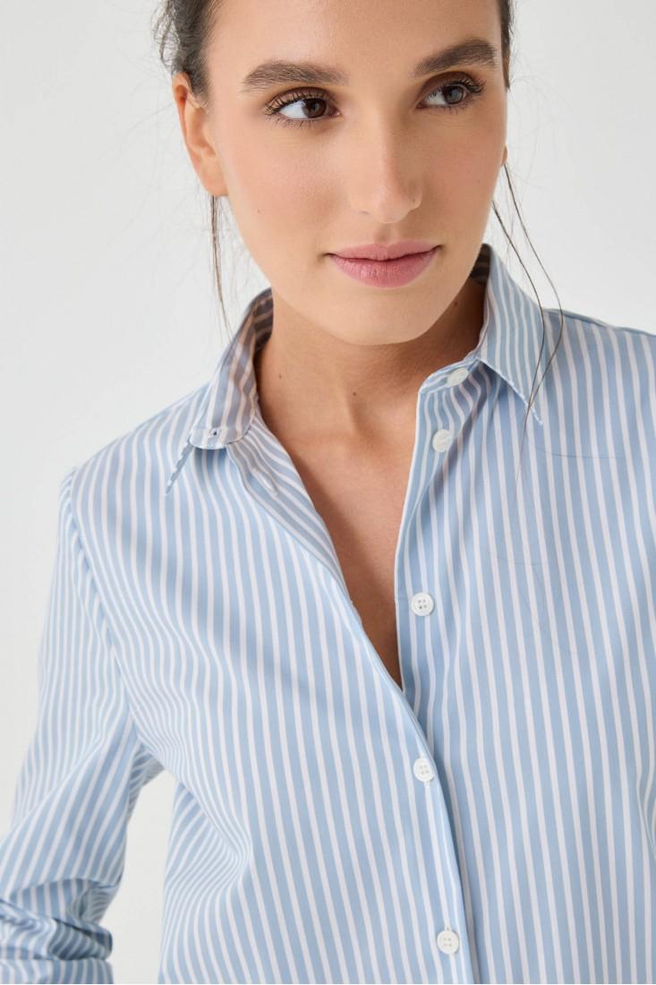 Zanetti 1965 Camicia in cotone stretch a righe Nuova