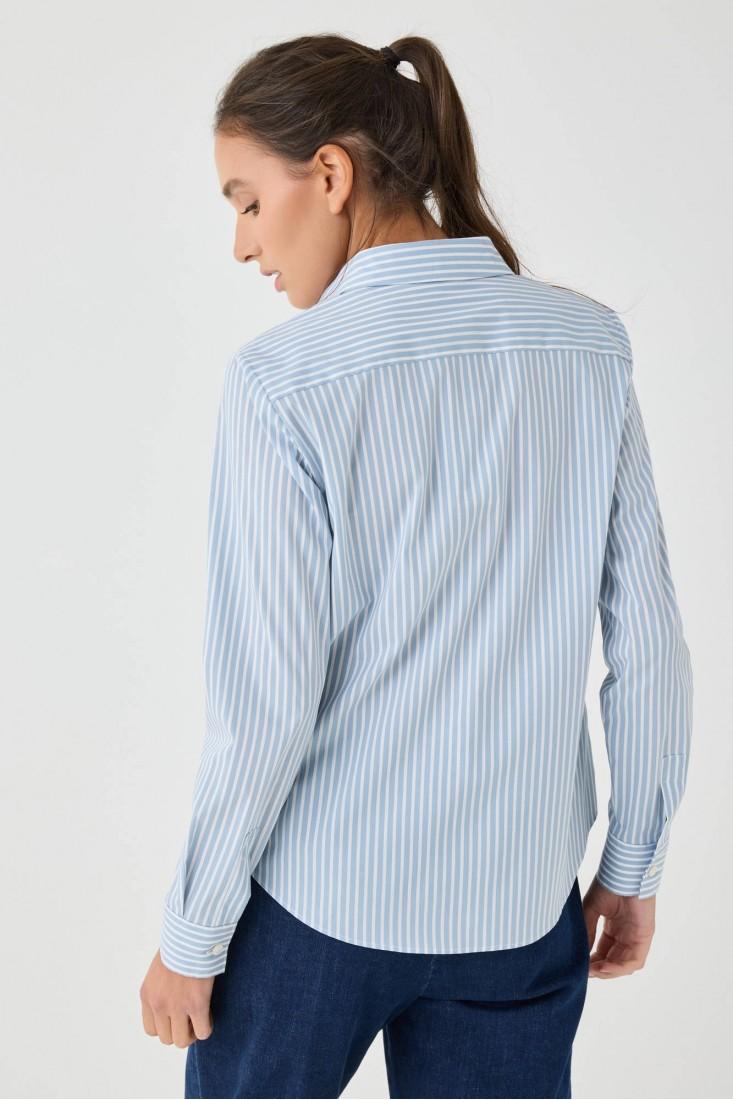 Zanetti 1965 Camicia in cotone stretch a righe Nuova