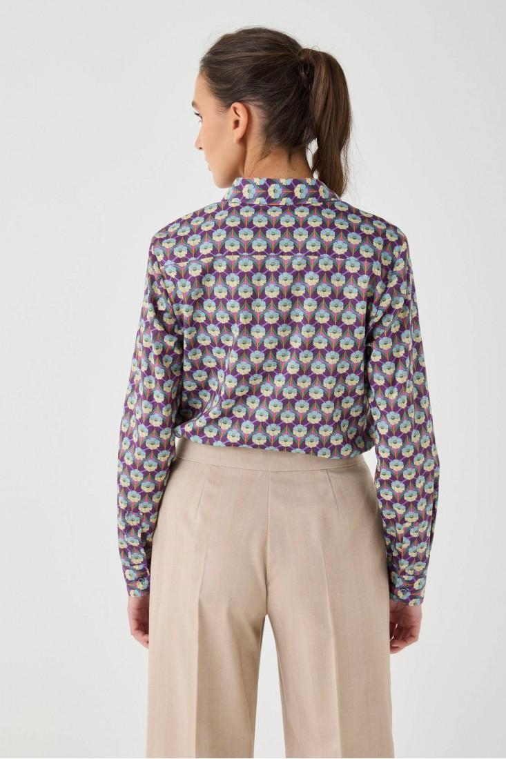 Zanetti 1965 Camicia in cotone Liberty Moda