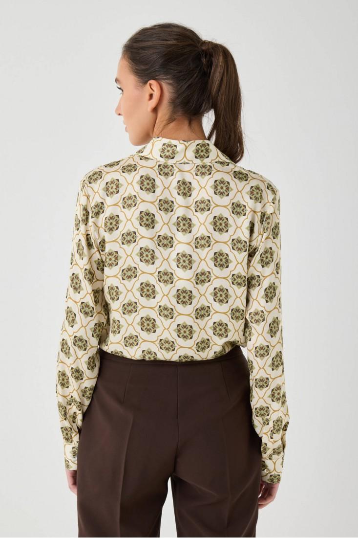 Zanetti 1965 Camicia in viscosa stampata 2025