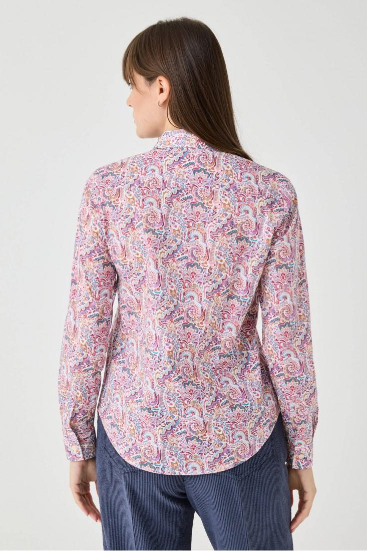 Zanetti 1965 Camicia con stampa paisley In Linea