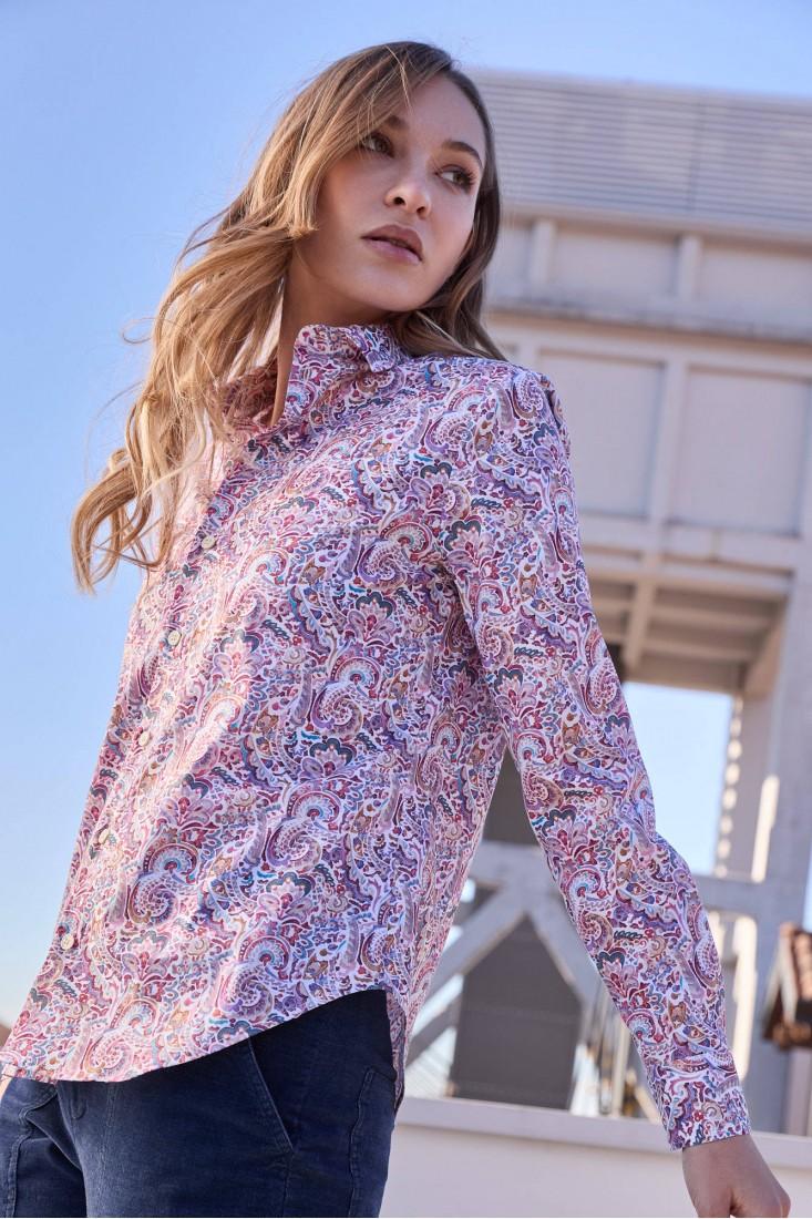 Zanetti 1965 Camicia con stampa paisley In Linea
