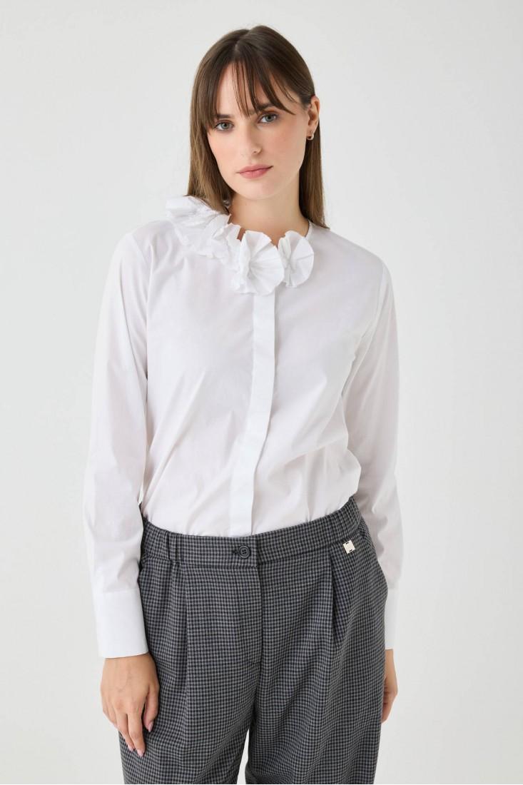 Zanetti 1965 Camicia con dettaglio di fiori Qualità Garantita