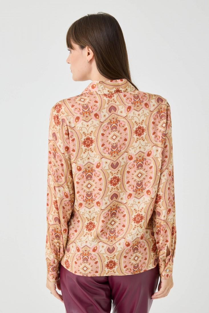 Zanetti 1965 Camicia in viscosa con stampa paisley Acquista Ora