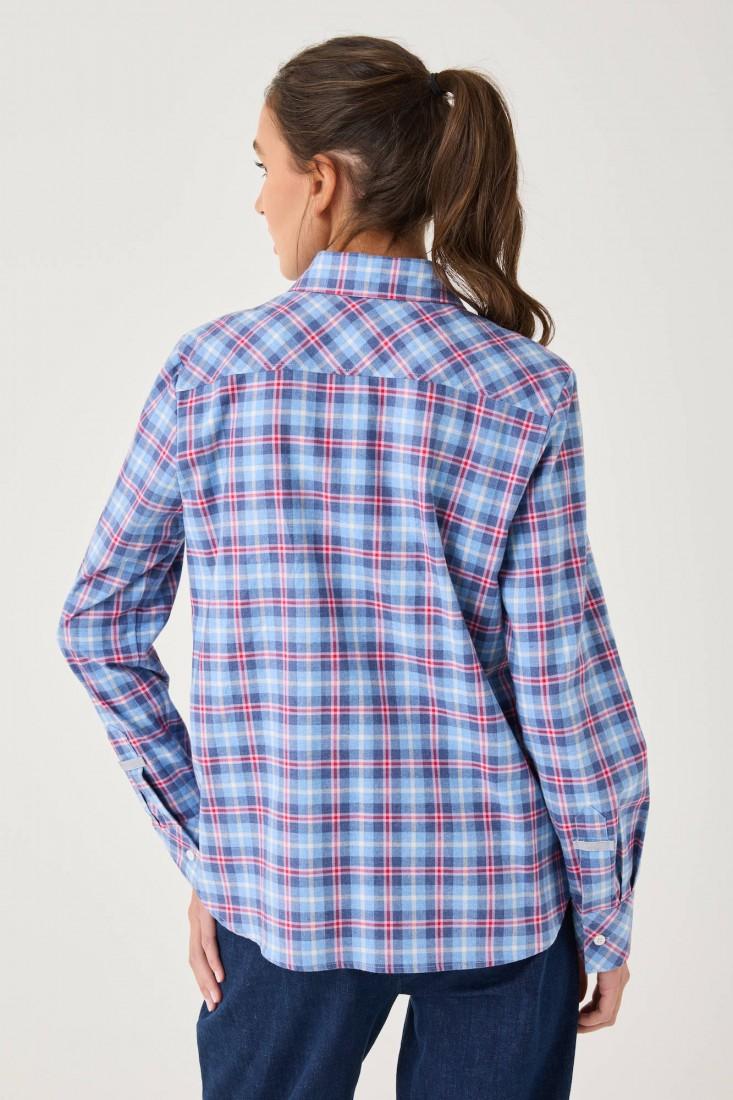 Zanetti 1965 Camicia a quadri con tasche frontali Prezzo Ridotto