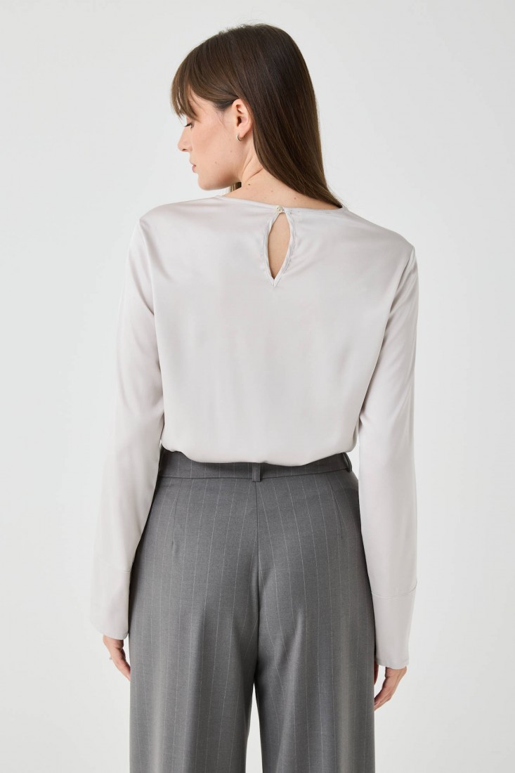 Zanetti 1965 Blusa girocollo in viscosa stretch Convenienza