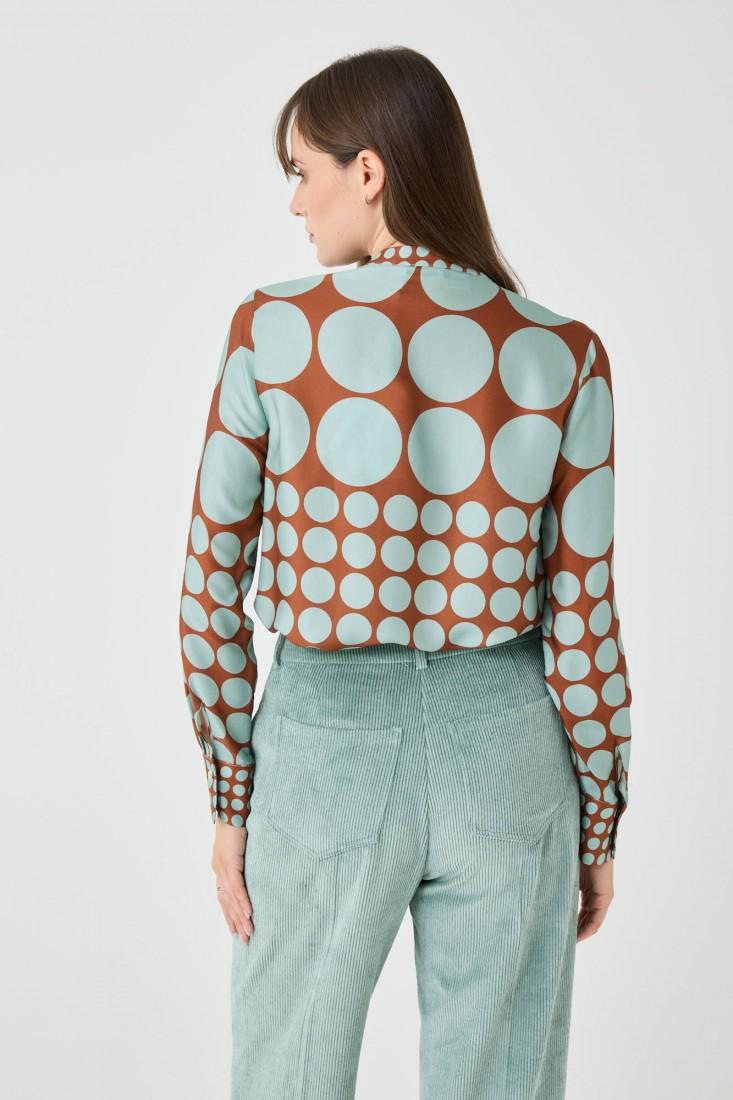 Zanetti 1965 Blusa con stampa geometrica Sconto