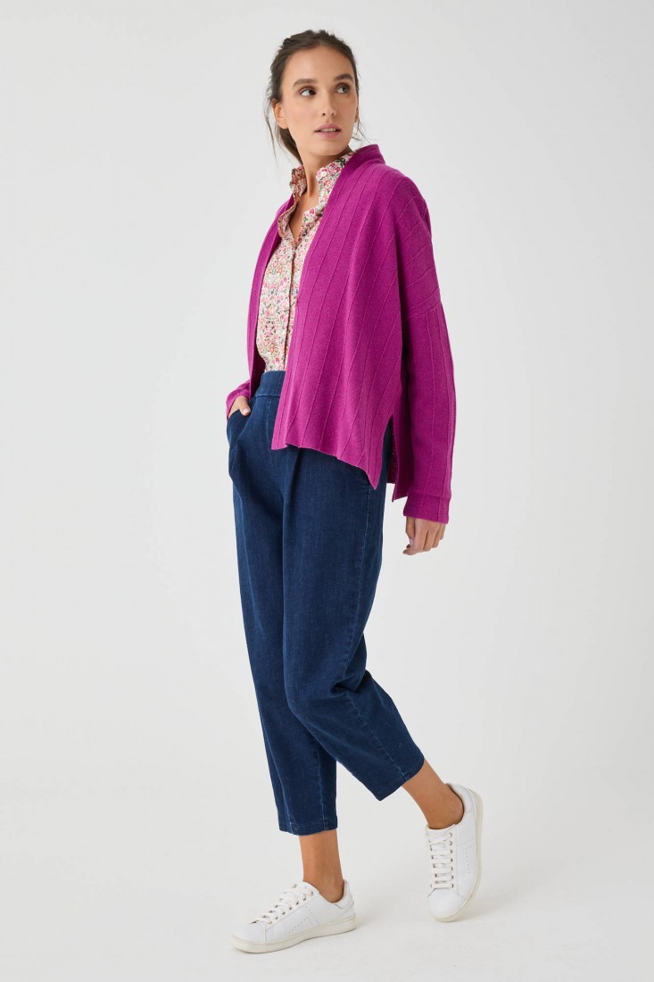 Zanetti 1965 Cardigan in misto lana viscosa Vendita Economica