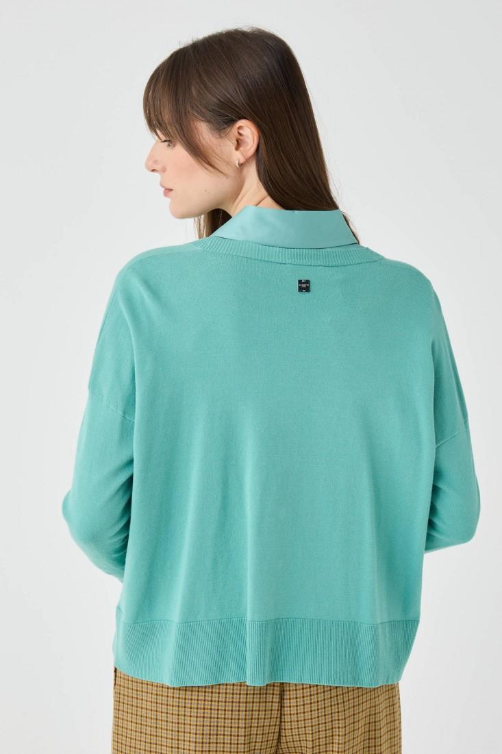 Zanetti 1965 Cardigan in misto viscosa Saldi Di Fabbrica
