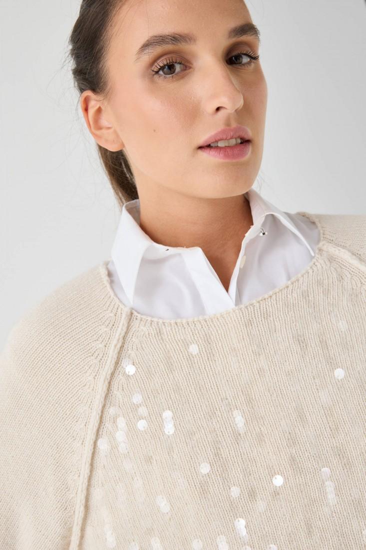 Zanetti 1965 Maglione con paillettes Moda