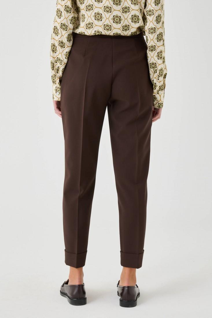 Zanetti 1965 Pantalone stretch con risvolto Nuovo