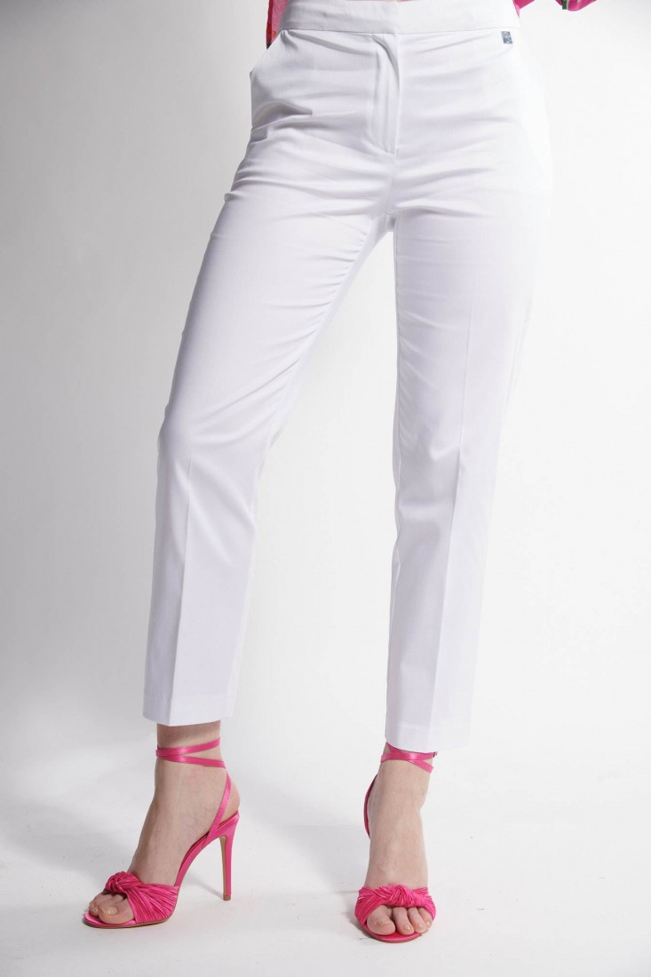 Zanetti 1965 Pantalone gamba dritta in rasatello stretch Qualità
