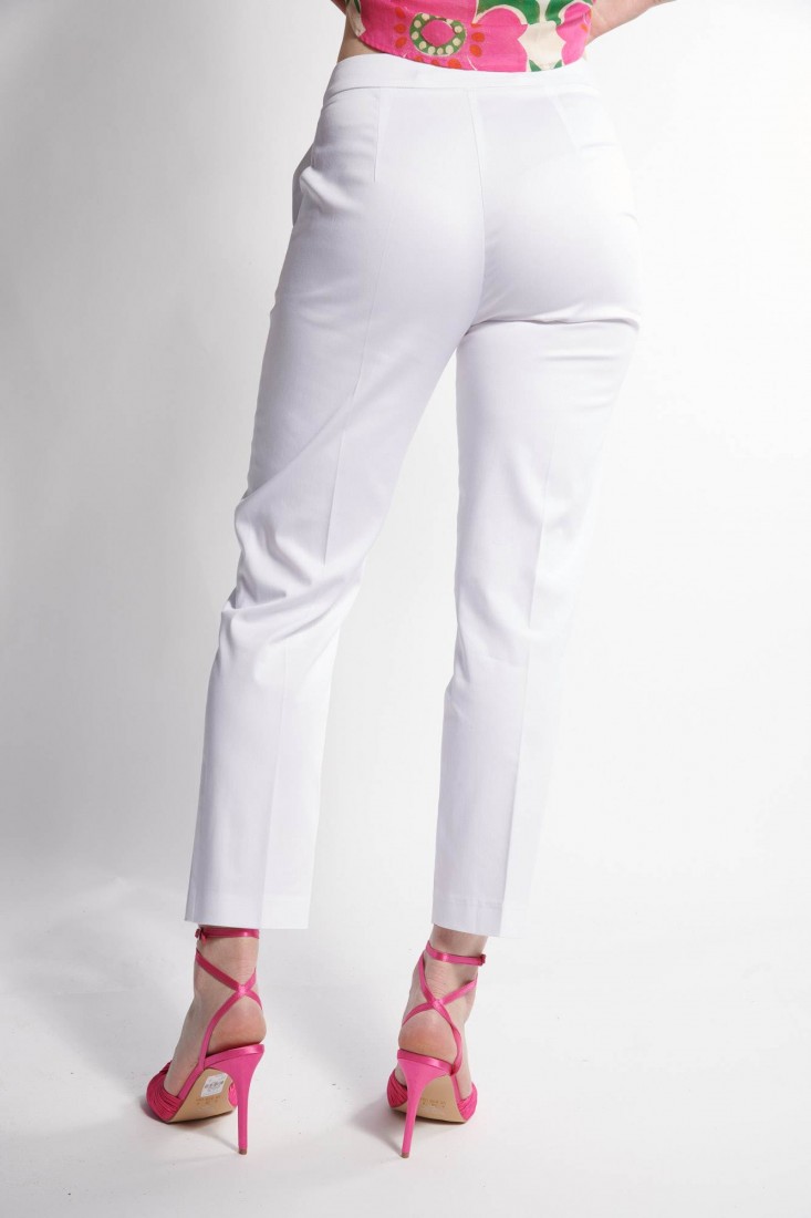 Zanetti 1965 Pantalone gamba dritta in rasatello stretch Qualità
