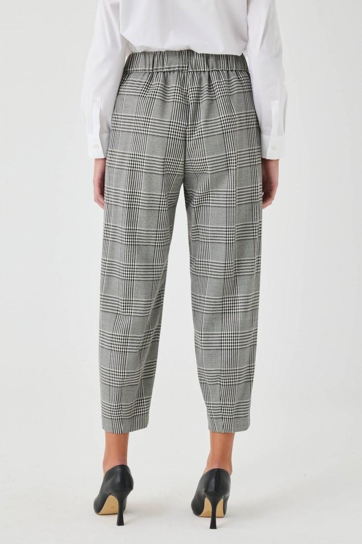 Zanetti 1965 Pantaloni carrot tartan Spedizione Gratuita