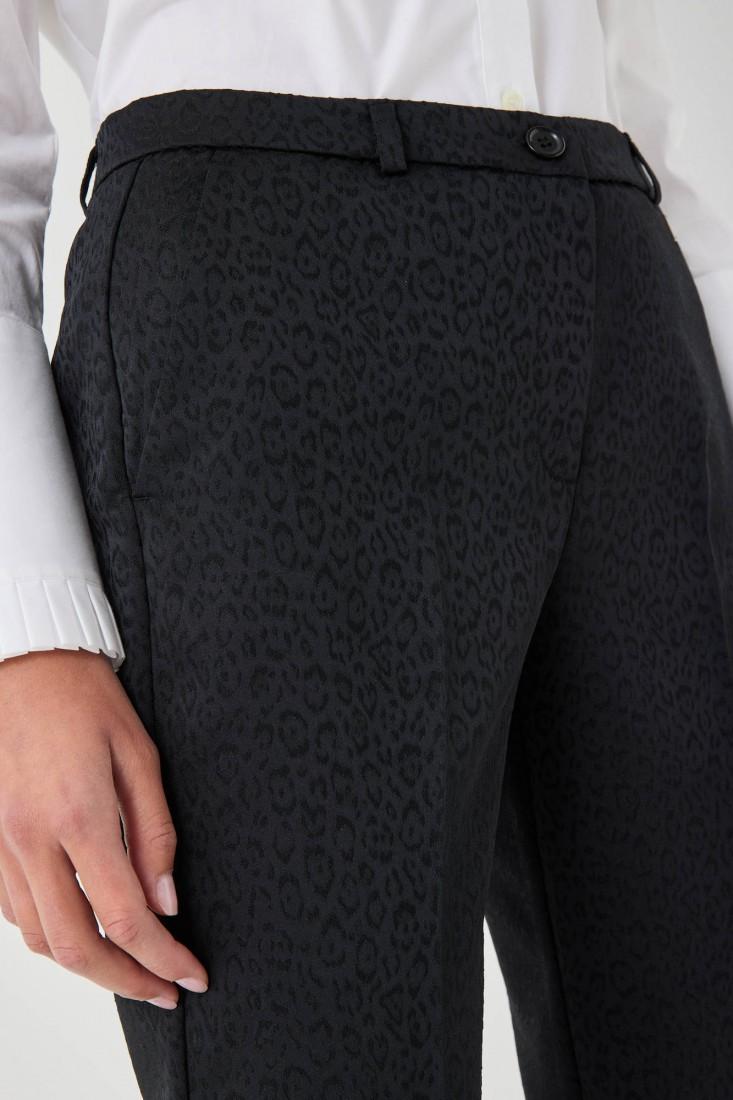 Zanetti 1965 Pantalone stretch animalier Pezzi Unici