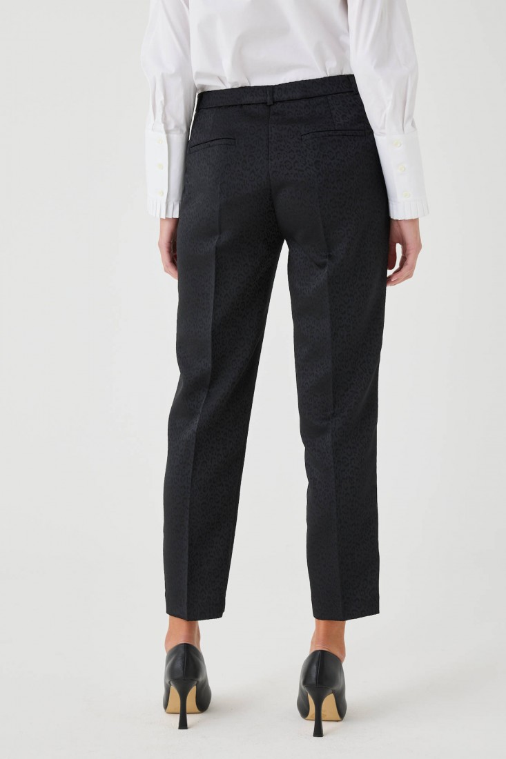 Zanetti 1965 Pantalone stretch animalier Pezzi Unici