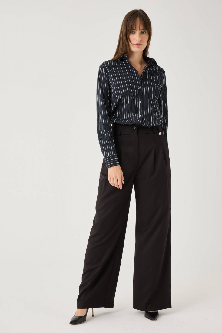 Zanetti 1965 Pantalone ampio in caldo misto viscosa stretch Soddisfazione Garantita