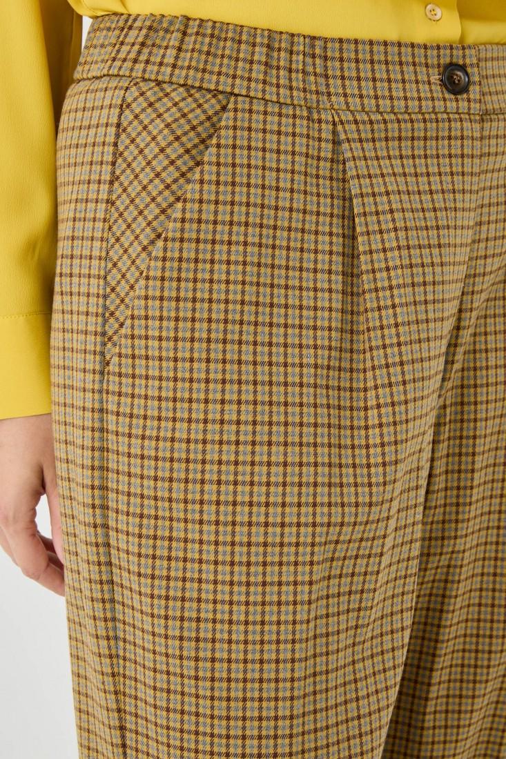 Zanetti 1965 Pantalone carrot pied de poule Qualità Garantita