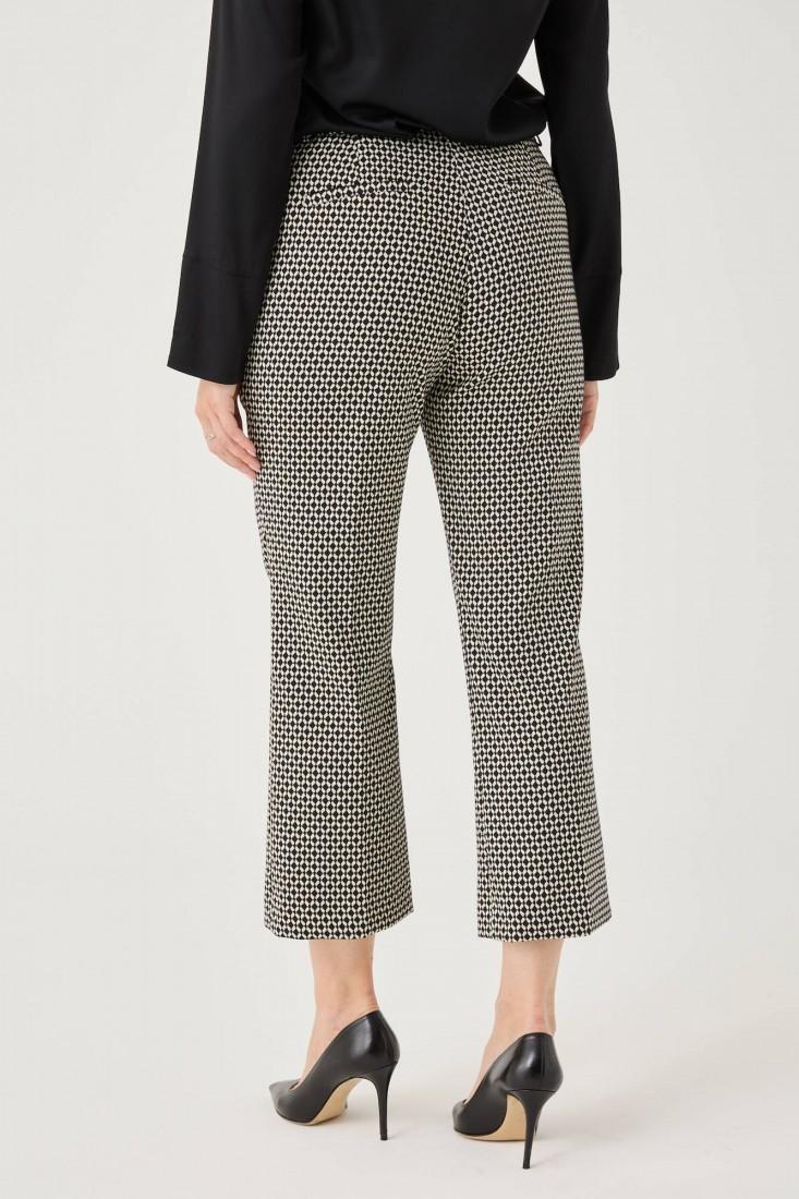 Zanetti 1965 Pantaloni ropped in punto milano jacquard Acquista Ora