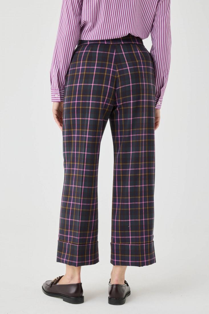 Zanetti 1965 Pantalone a quadri gamba dritta Promozione Limitata
