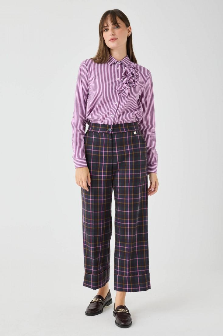 Zanetti 1965 Pantalone a quadri gamba dritta Promozione Limitata