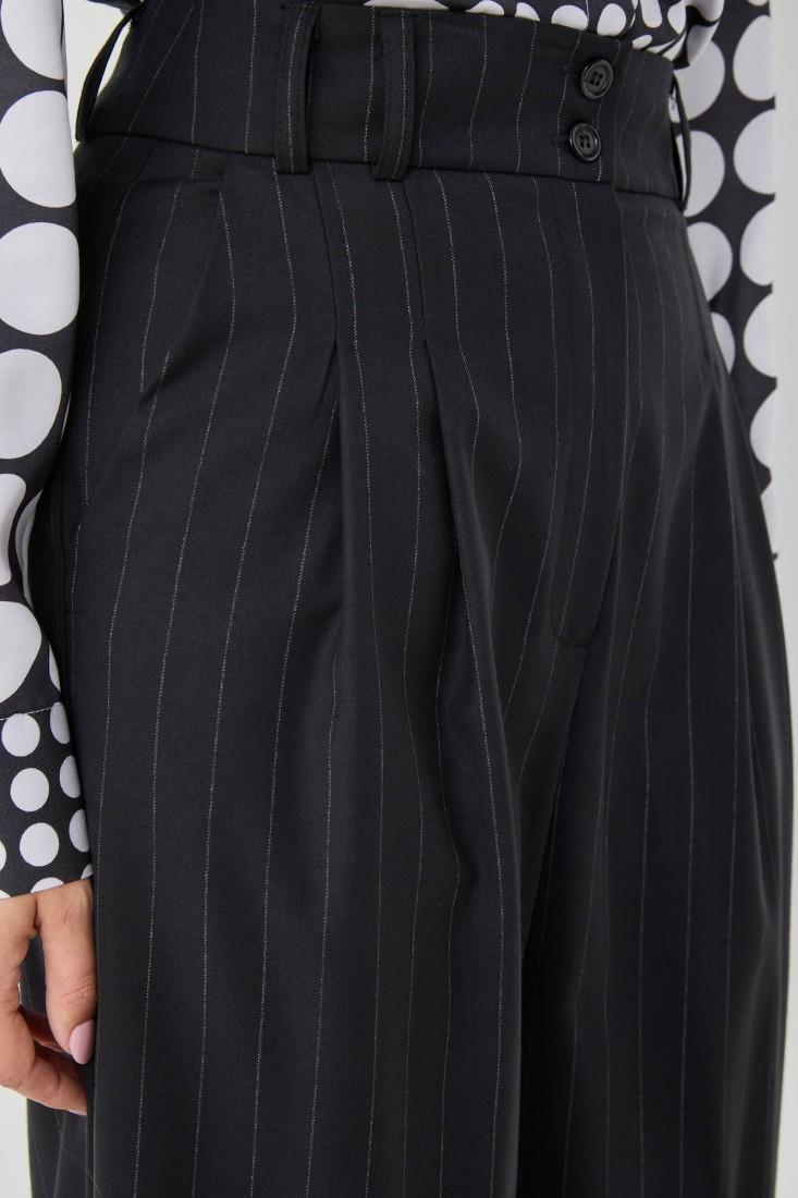 Zanetti 1965 Pantalone ampio gessato Prezzo Ridotto