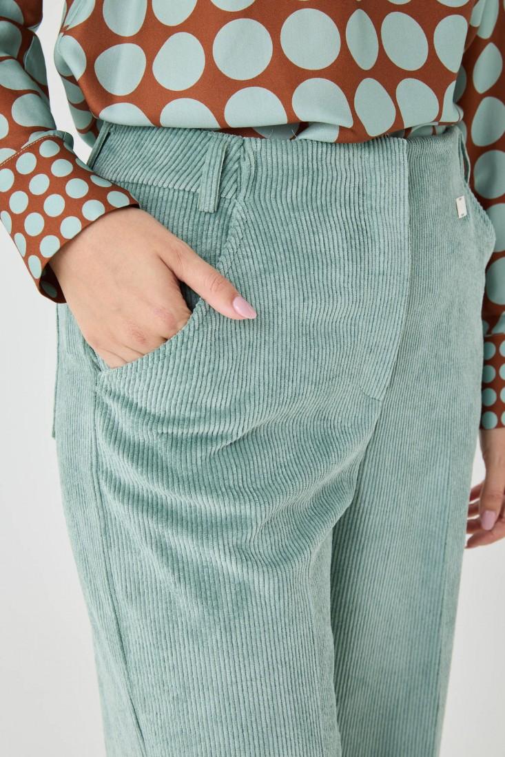 Zanetti 1965 Pantaloni in velluto cropped Sottocosto