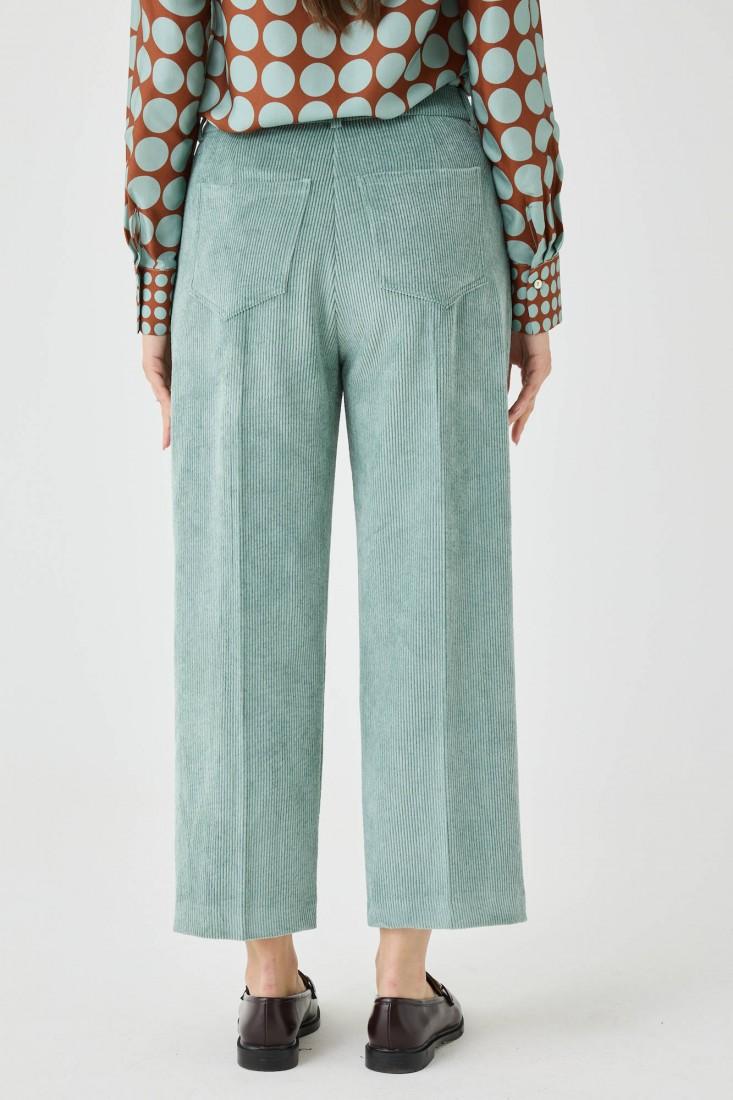 Zanetti 1965 Pantaloni in velluto cropped Sottocosto