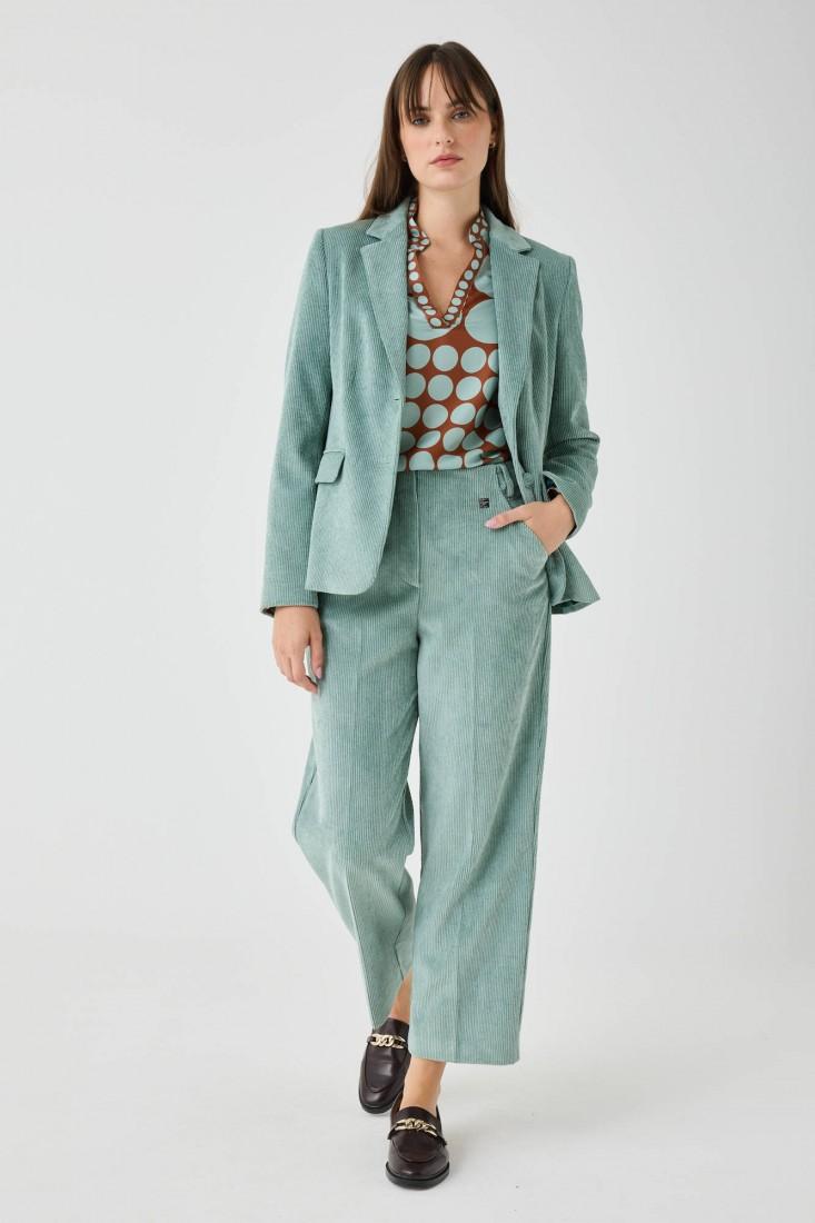 Zanetti 1965 Pantaloni in velluto cropped Sottocosto