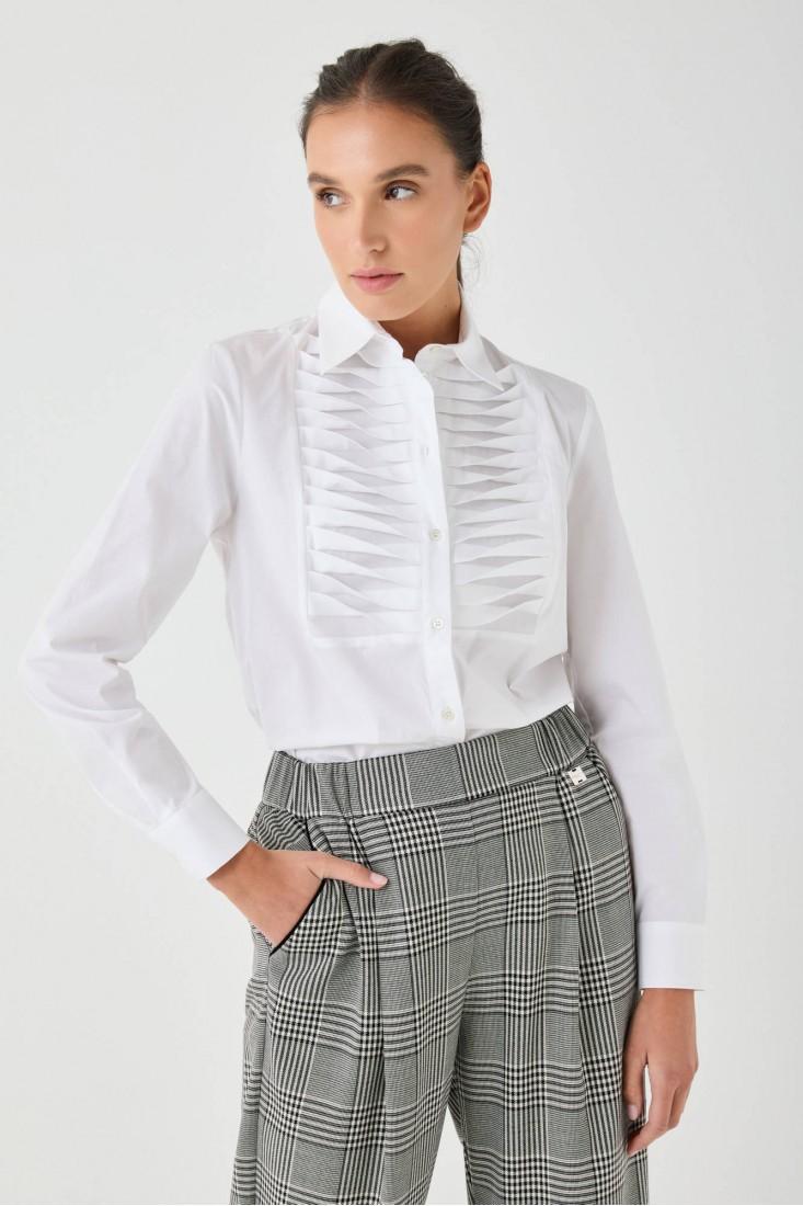 Zanetti 1965 Camicia con dettaglio a pieghe frontale Sconto