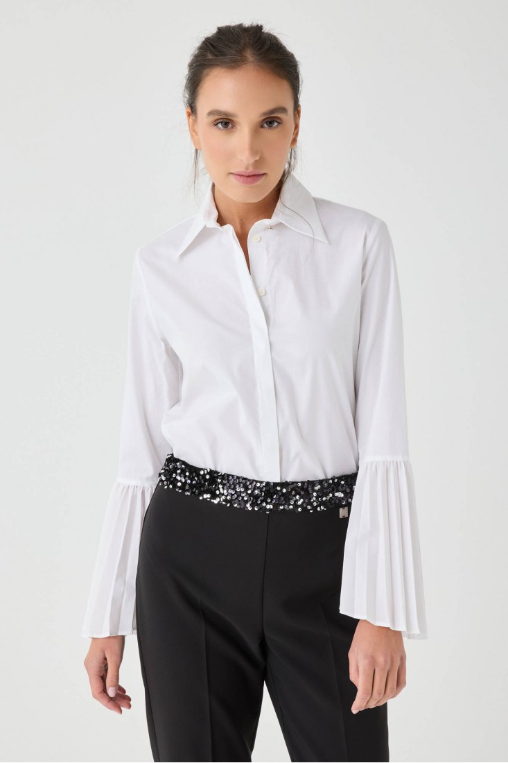 Zanetti 1965 Camicia con mancihe plissettate Online