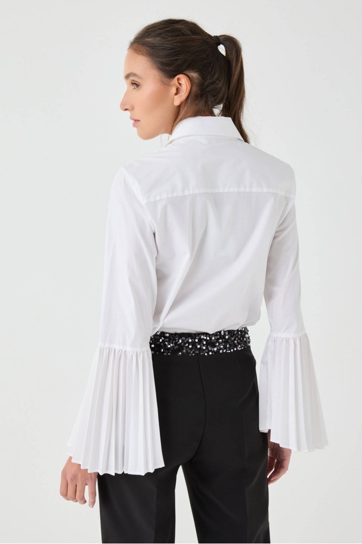Zanetti 1965 Camicia con mancihe plissettate Online