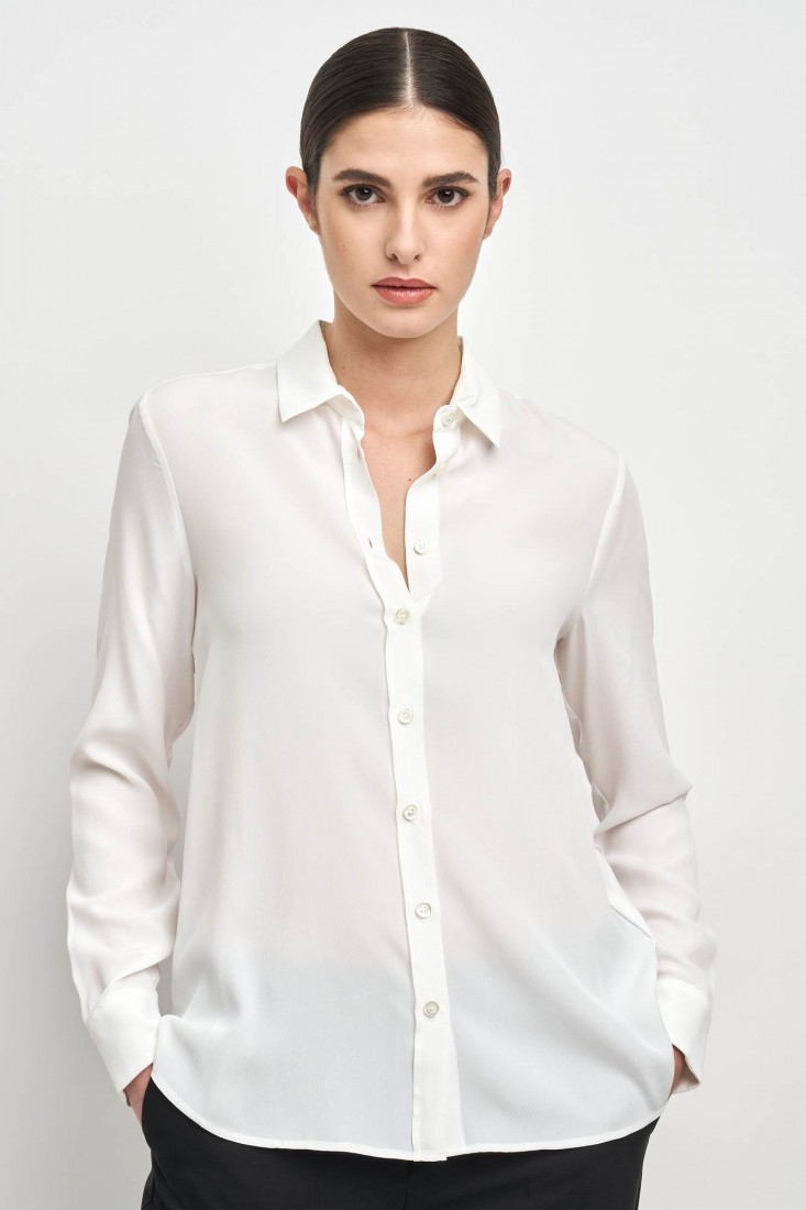 Zanetti 1965 Camicia morbida in crepe de chine I Più Venduti
