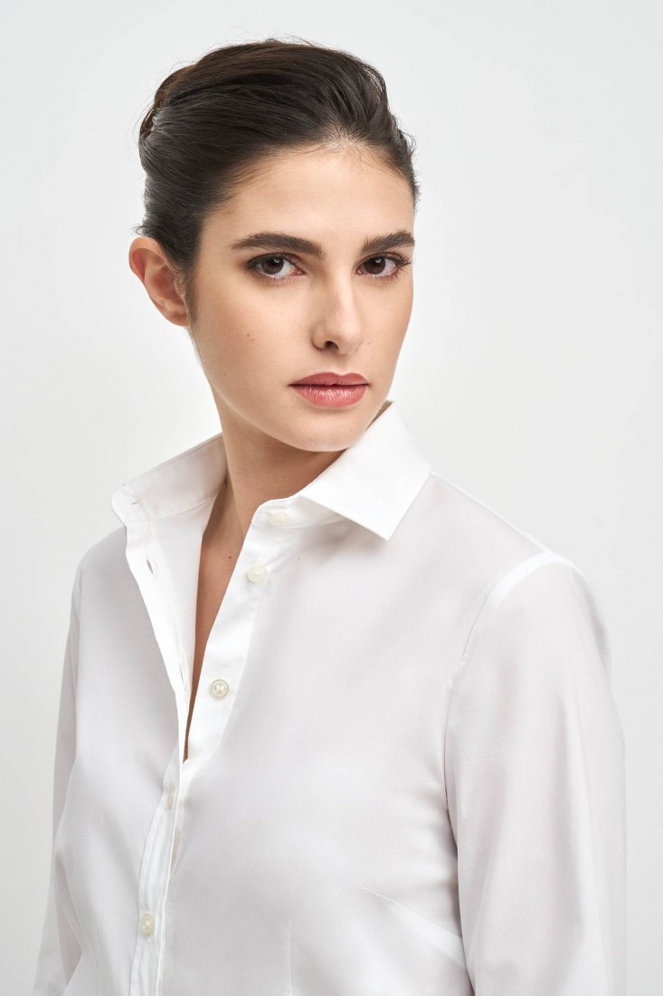 Zanetti 1965 Camicia in cotone stretch ANNA In Saldo