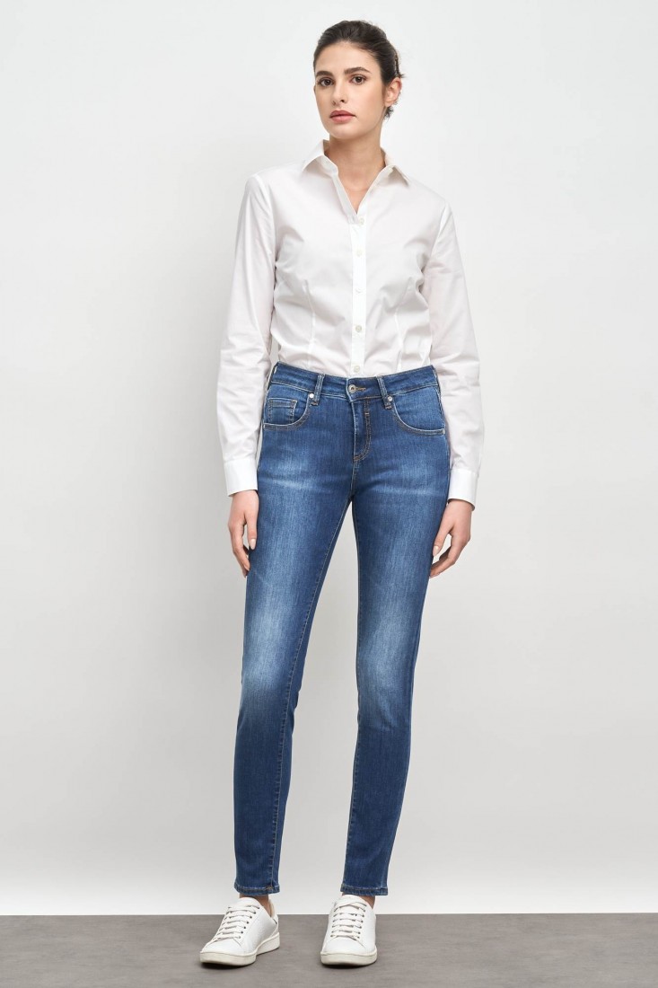 Zanetti 1965 Camicia in cotone stretch ANNA In Saldo