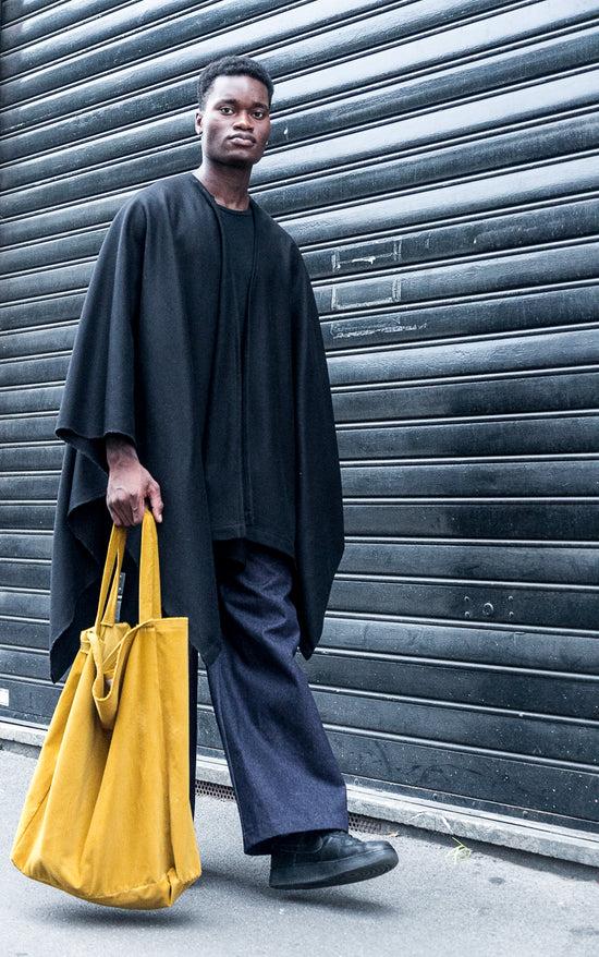 ﻿Zerobarracento Comfy mustard velour shopper Qualità