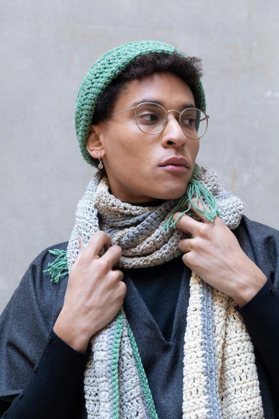 ﻿Zerobarracento Hand-knitted wool scarf Promozione