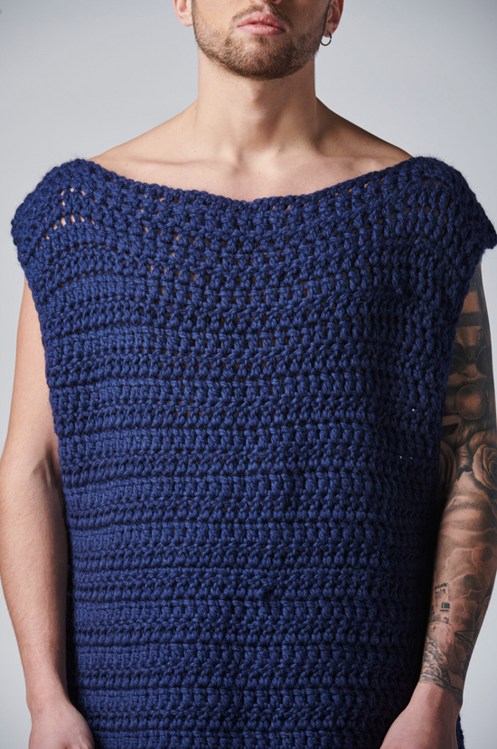 ﻿Zerobarracento TIISHATSU hand knitted t-shirt Pezzi Unici
