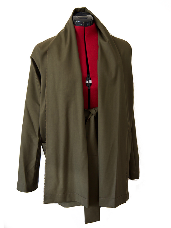 ﻿Zerobarracento TSUKESAGE BLAZER - Lilac Gray/Olive Online