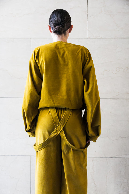 ﻿Zerobarracento Elasticated waist wide pants with braces Outlet