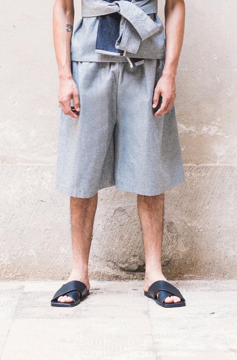 ﻿Zerobarracento Karategi Denim Shorts Hotsell